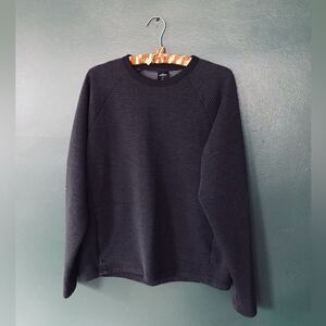 REI Cooperative Shirt Mens Medium Gray Crew Neck Ribbed Long Sleeve Outdoor